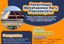 UNSIKA Buka Pendaftaran Mahasiswa Baru Program Magister Ilmu Komunikasi Tahun Akademik 2025/2026