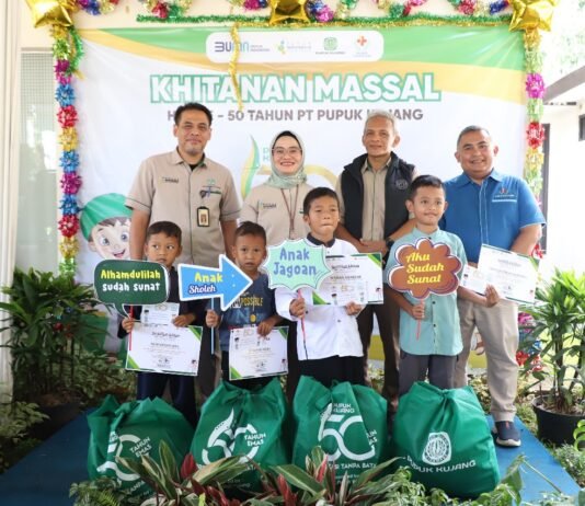 Pupuk Kujang Gelar Sunatan Massal untuk 500 Anak Jelang HUT ke-50