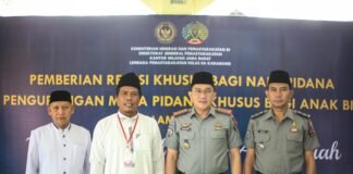 Lapas Karawang Berikan Remisi Khusus Kepada Warga Binaan Dan 4 Orang WBP Dinyatakan Langsung Bebas