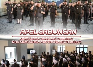Kejari Karawang Ikuti Apel Gabungan Kejaksaan se-Jawa Barat
