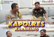 Silaturahmi Kapolres ke Kejari Karawang, Wujudkan Koordinasi Hukum yang Solid