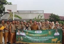 DPKP Karawang Gelar Apel Pagi dan Lepas Tim Pemeriksa Hewan Kurban 2025