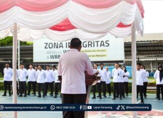 Empat Petugas Wasrik Resmi Dikukuhkan di Lapas Karawang