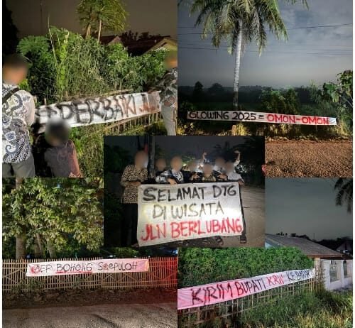 Janji Membusuk di Pinggir Jalan”: Warga Karawang Selatan Protes Kerusakan Jalan Badami–Loji