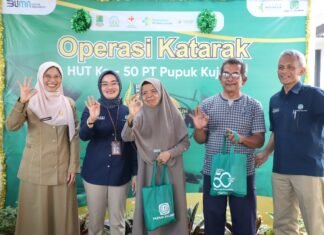 Dukung Kesehatan Mata, Pupuk Kujang Gandeng Puskesmas dan Dokter Gelar Operasi Gratis