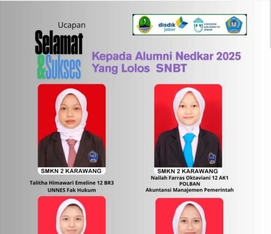 Empat Siswi SMKN 2 Karawang Lolos SNBT 2025, Bukti SMK Juga Bisa Kuliah di PTN