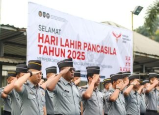 Lapas Karawang Peringati Hari Lahir Pancasila 2025 dengan Khidmat