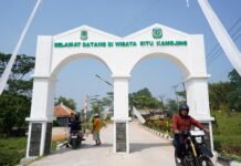 Pupuk Kujang Bangun Jalan dan Fasilitas Wisata di Situ Kamojing Karawang
