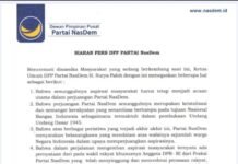 Ahmad Sahroni dan Nafa Urbach Dicopot dari DPR, Ini Pernyataan Resmi DPP NasDem
