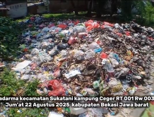 Banjir dan Sampah Menggunung di Kampung Ceger, Janji Kepala Desa Sukadarma Dinilai Hanya Omong Kosong