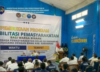 Kalapas Karawang: Rehabilitasi Bentuk Tanggung Jawab bagi Warga Binaan Kasus Narkotika