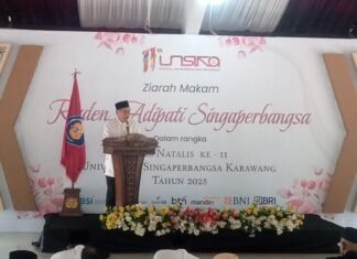 Unsika Lestarikan Nilai Luhur Karawang lewat Ziarah dan Santunan