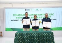 Pupuk Kujang dan Rekind Teken Kontrak EPC Pabrik NPK Nitrat Pertama di Tanah Air