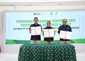Pupuk Kujang dan Rekind Teken Kontrak EPC Pabrik NPK Nitrat Pertama di Tanah Air