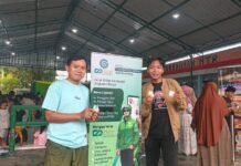 Di Acara Berbagi Masjid Baiturrahman, Gokar Sosialisasikan Aplikasi Go Karawang