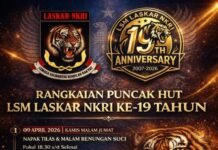 LSM Laskar NKRI Gelar HUT ke-19 di Karawang, Hadirkan Napak Tilas hingga Wayang Golek