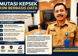 Mutasi Kepsek Karawang Kini Berbasis Data, SIMKSPS Hapus Praktik “Like and Dislike”