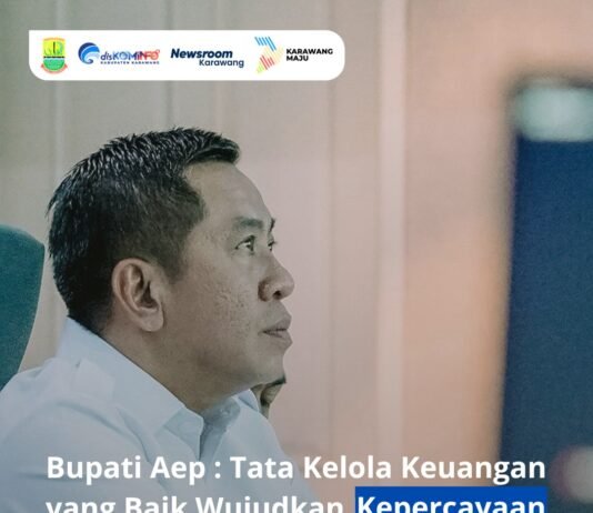 Bupati Karawang Aep Syaepuloh Ikuti Entry Meeting Pemeriksaan LKPD 2025 Secara Virtual