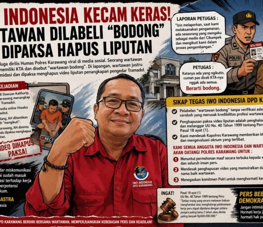 IWO Indonesia: Ini Bukan Salah Paham, Ini Intimidasi Terhadap Kerja Pers