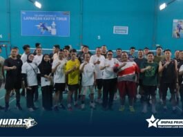 Badminton Jadi Perekat, Lapas Kelas I Malang Perkuat Kebersamaan dalam HBP ke-62