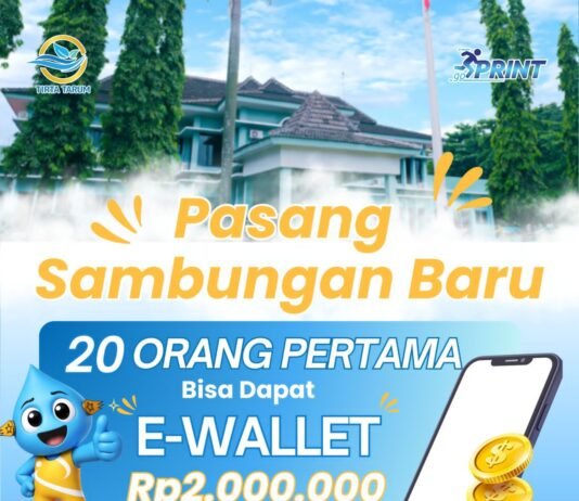 Perumdam Tirta Tarum Hadirkan Promo HUT, 20 Pelanggan Baru Berkesempatan Dapat Voucher Belanja Rp2 Juta