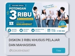 Cara Dapat Voucher GOKARHEMAT, Promo Diskon Rp3.000 untuk Pelajar dan Mahasiswa