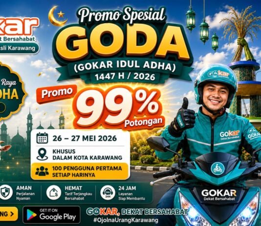 Promo GODA GOKAR Idul Adha 2026 Hadir di Karawang, Nikmati Diskon Hingga 99 Persen