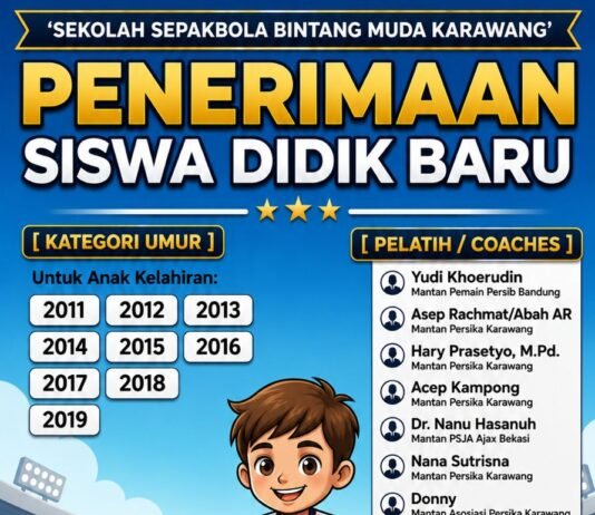 Cuma Rp100 Ribu! SSB Bintang Muda Karawang Buka Pendaftaran, Dibimbing Mantan Pemain Persib dan Persika