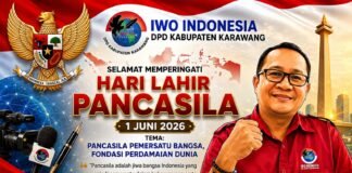 Hari Lahir Pancasila 2026, IWO Indonesia Karawang Tegaskan Peran Pers dalam Menjaga Persatuan Bangsa