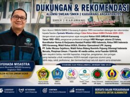 Alumni SMKN 2 Karawang Angkatan 1993 Deklarasikan Dukungan untuk Syuhada Wisastra sebagai Ketua Umum IASKA