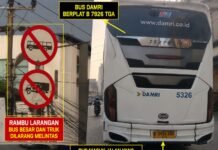 Dishub Karawang Akan Kejar Bus DAMRI B 7926 TGA yang Nekat Masuk Jalan Tuparev