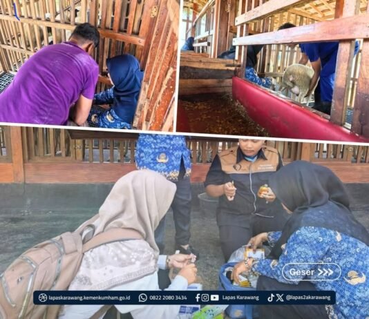 Dinas Pertanian Apresiasi Komitmen Lapas Karawang Terapkan Manajemen Peternakan Sehat