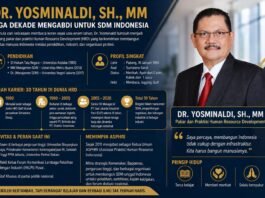 Profil Lengkap Dr. Yosminaldi, Akademisi dan Praktisi SDM yang Berpengaruh di Indonesia
