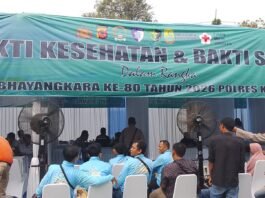 Ojek Online Asli Karawang GOKAR Ambil Bagian dalam Bakti Sosial Polres Karawang