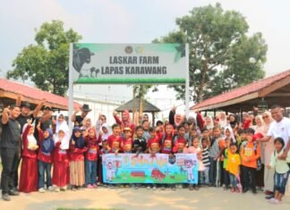 LASKAR Farm Jadi Laboratorium Edukasi, Lapas Karawang Kenalkan Pertanian dan Peternakan kepada Generasi Muda