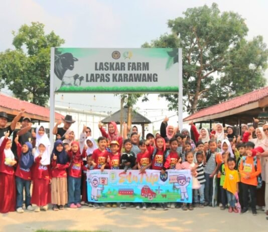 LASKAR Farm Jadi Laboratorium Edukasi, Lapas Karawang Kenalkan Pertanian dan Peternakan kepada Generasi Muda