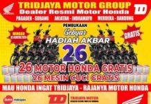 Promo Juli Tridjaya Motor Pagaden Subang: Diskon, DP Rp499 Ribu, dan Hadiah 26 Motor Honda