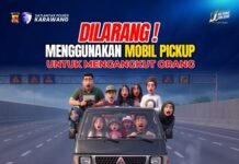 Polres Karawang Ingatkan Sanksi Bagi Mobil Pick Up Angkut Penumpang Ilegal