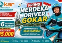 Apresiasi Mitra Pengemudi, GOKAR Hadirkan Program Promo Merdeka Driver dengan Bonus Rp15 Ribu per Hari