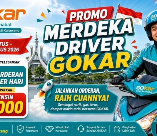 Apresiasi Mitra Pengemudi, GOKAR Hadirkan Program Promo Merdeka Driver dengan Bonus Rp15 Ribu per Hari