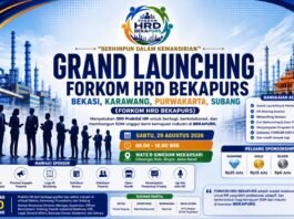 Grand Launching FORKOM HRD BEKAPURS Hadirkan HR Sharing Session, Networking, dan Deklarasi Organisasi HR Profesional