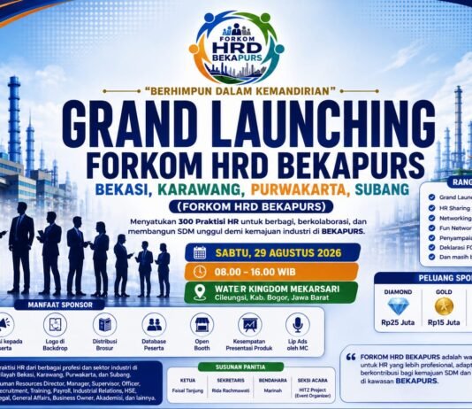 Grand Launching FORKOM HRD BEKAPURS Hadirkan HR Sharing Session, Networking, dan Deklarasi Organisasi HR Profesional