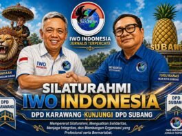 Pererat Persaudaraan Jurnalis Terpercaya, IWO Indonesia DPD Karawang Gelar Silaturahmi dengan DPD Subang