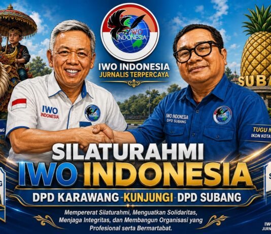 Pererat Persaudaraan Jurnalis Terpercaya, IWO Indonesia DPD Karawang Gelar Silaturahmi dengan DPD Subang