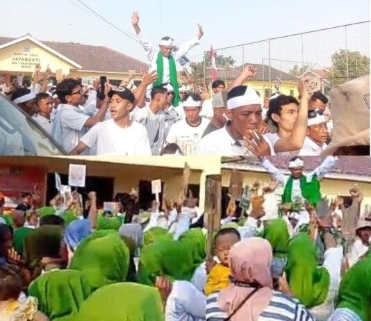 Diiringi Ribuan Warga, Mawa Sumpena Resmi Daftar Calon Kepala Desa Jayabakti Periode 2026–2034
