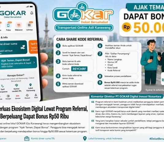 GOKAR Karawang Perluas Pengguna Lewat Program Referral Berbonus