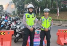 Amankan Car Free Day di Galuh Mas, Satlantas Polresta Karawang Terapkan Rekayasa Arus Lalu Lintas