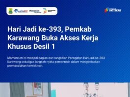 Hari Jadi ke-393 Karawang, Pemkab Buka Peluang Kerja bagi 393 Warga Desil 1