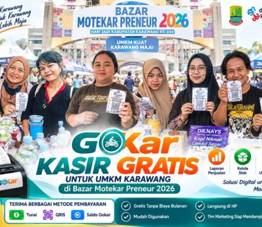 GOKAR Bantu UMKM Go Digital dengan Kasir Gratis di Bazar Motekar Preneur 2026