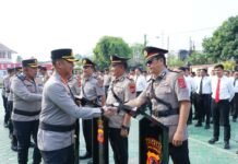 Polresta Karawang Gelar Sertijab Sejumlah Kapolsek, Rotasi Jabatan Jadi Langkah Penyegaran Organisasi
